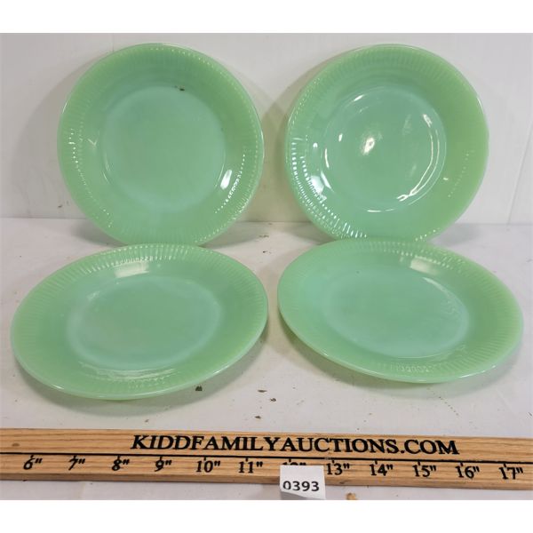 LOT OF 4 - JADEITE DESSERT PLATES
