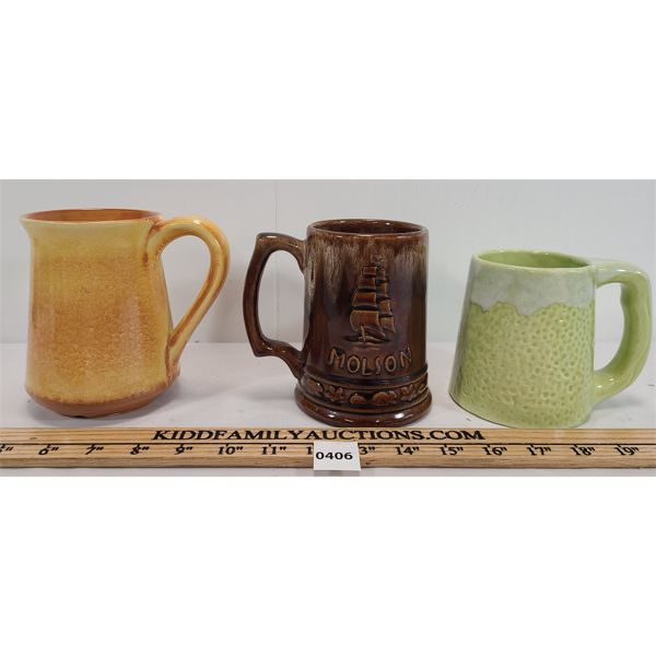 LOT OF 3 - BEAUCE MUGS