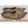 Image 3 : PAIR OF HAND CARVED WOODEN DUTCH CLOGS 