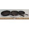 Image 1 : LOT OF 3 - CAST IRON FRYING PANS - INCL No. 6 