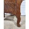 Image 2 : TIGER OAK CARVED HALL SEAT W/ MIRROR & STORAGE