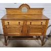 Image 1 : ANTIQUE SIDEBOARD W/ BARLEY TWIST LEGS