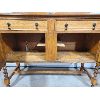 Image 2 : ANTIQUE SIDEBOARD W/ BARLEY TWIST LEGS