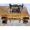 Image 4 : TIGER OAK NEW WILLIAMS TREADLE SEWING TABLE