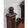 Image 5 : HAND CARVED OAK HEAD & FOOT BOARD