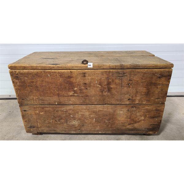 QUEBEC PINE BLANKET CHEST W/ METAL HARDWARE
