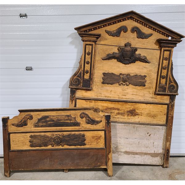 QUEBEC ORNATE HEAD & FOOT BOARDS