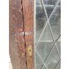 Image 3 : QUEBEC CORNER HANGING CUPBOARD W/ LEADED GLASS FRONT