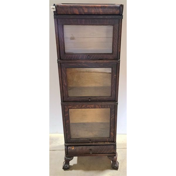 QUEBEC TIGER OAK BARRISTER BOOKCASE
