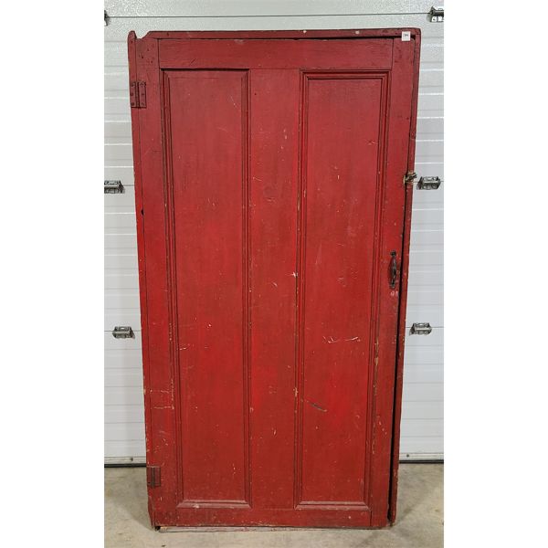 QUEBEC CABINET W/ ORIGINAL PAINT, SHELVES & SQUARE NAILS