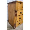 Image 5 : MAPLE (?) FIVE DRAWER DRESSER W/ SQUARE NAILS - SEE ALL PICS