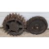 Image 3 : LOT OF 2 - WOOD COG WHEEL GEARS