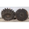 Image 1 : LOT OF 2 - WOOD COG WHEEL GEARS