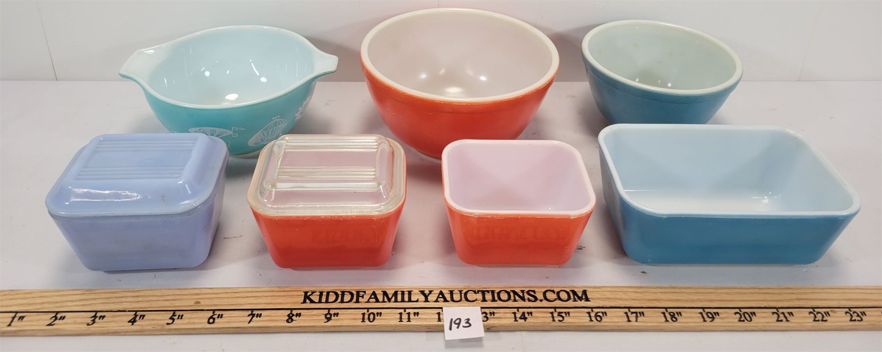 Pyrex Balloon Pattern LOT OF 7 - PYREX DISHES - INCL HOT AIR BALLOON PATTERN
