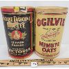 Image 2 : LOT OF 2 - CARDBOARD ADVERTISING OAT CANISTERS 