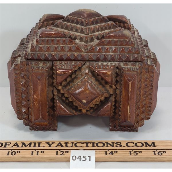 TRAMP ART JEWLERY BOX