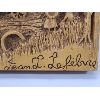 Image 3 : HAND CARVED FOLK ART SCENE - SIGNED JEAN L. LEFEBVRE