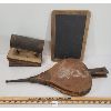 Image 1 : LOT OF 5 - BEE SMOKER, BLACKBOARD, BELLOWS, ETC.