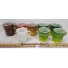 Image 1 : LOT OF 8 - ANCHOR HOCKING FIRE KING MUGS - INCL KIMBERLY PATTERN