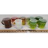 Image 2 : LOT OF 8 - ANCHOR HOCKING FIRE KING MUGS - INCL KIMBERLY PATTERN