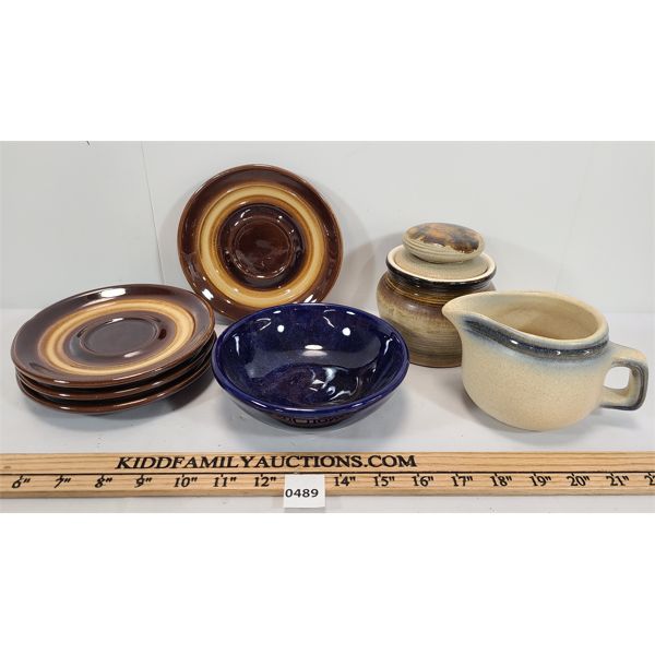 LOT OF 7 - BEAUCE QUEBEC POTTERY PCS