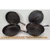 Image 2 : LOT OF 3 - CAST IRON SKILLETS 
