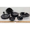 Image 1 : QTY BLACK AMETHYST DISHWARE