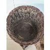 Image 3 : LOT OF 2 - LARGE WICKER BASKET AND PLANT STAND