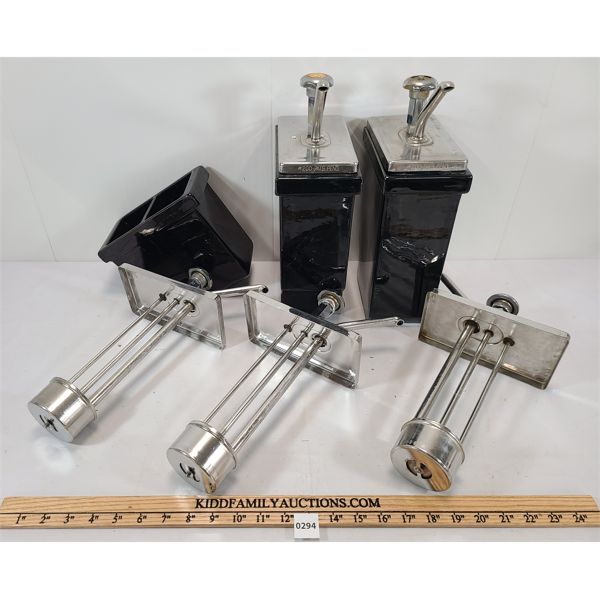 LOT OF 2 - CERAMIC SYRUP DISPENSERS