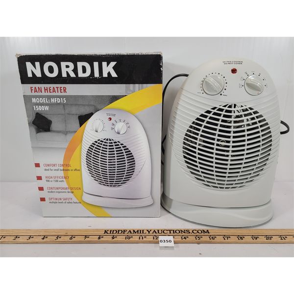 NORDIK 1500W FAN HEATER