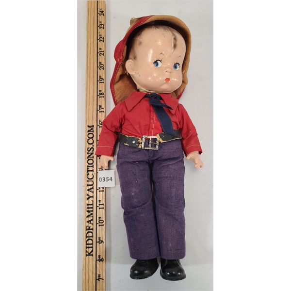 EFFANBEE SKIPPY FIREFIGHTER DOLL