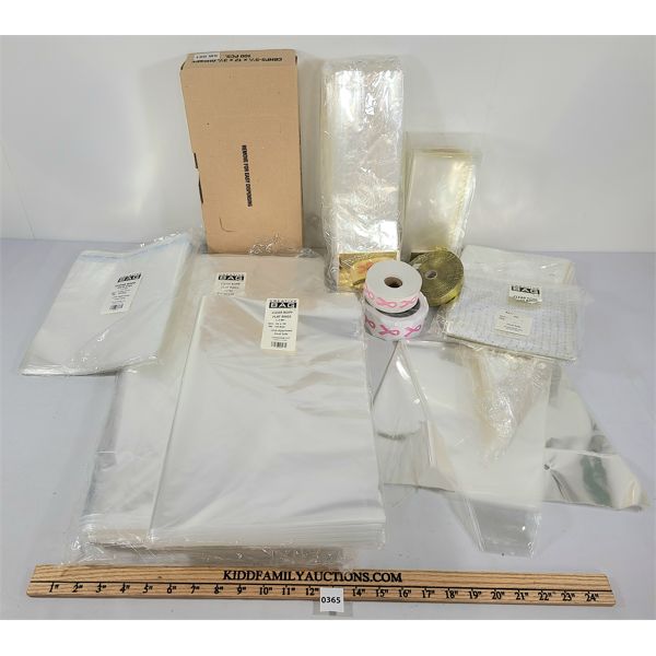 JOB LOT - PIPING BAGS, LIP-N-TAPE & FLAT BAGS, ETC. 
