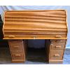 Image 1 : HONEY OAK 'WINNER'S ONLY' ROLL TOP DESK W/ KEY