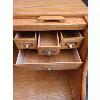 Image 4 : HONEY OAK 'WINNER'S ONLY' ROLL TOP DESK W/ KEY