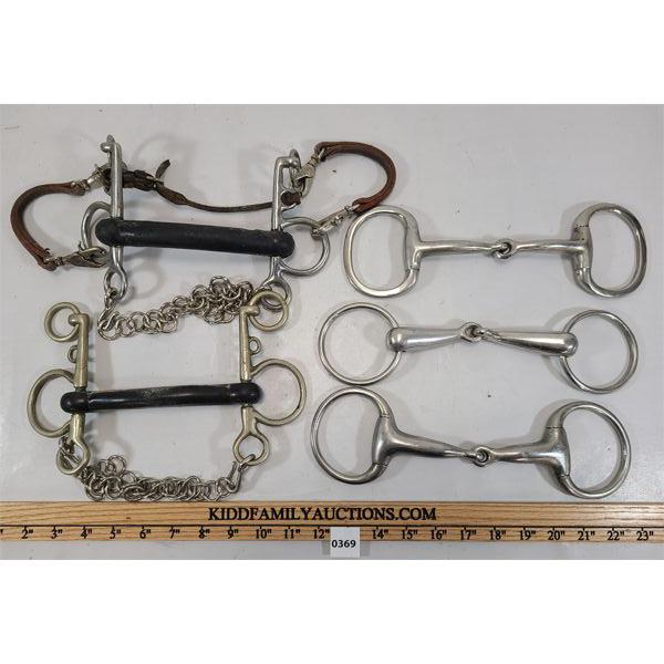 LOT OF 5 - HORSE BITS