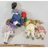 Image 2 : LOT OF 5 - PORCELAIN DOLLS - INCL BRINN'S, NORMAN ROCKWELL'S & DYNASTY DOLL, ETC. 