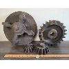 Image 1 : LOT OF 4 - WOOD COG WHEEL GEARS