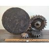 Image 3 : LOT OF 4 - WOOD COG WHEEL GEARS
