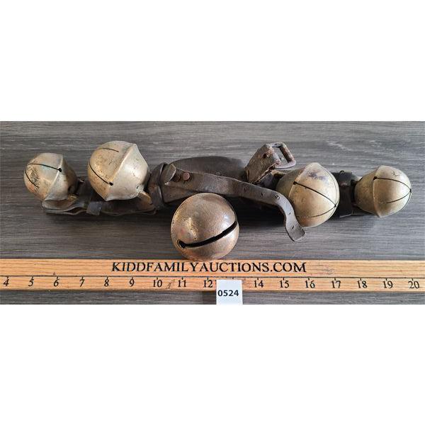 CROTAL BELLS W/ LEATHER STRAPPING 