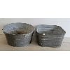 Image 1 : LOT OF 2 - GALVANIZED WASH TUBS