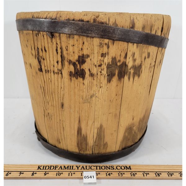 IRON BANDED WOODEN BUCKET