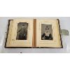 Image 2 : EMBOSSED LEATHER BOUND CABINET CARD PHOTO ALBUM