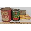 Image 2 : LOT OF 4 - CONDOR, OLD CITY & TURRET CIGARETTE TINS & AAA FACTORY SMOKERS BOX W/ MATCHES