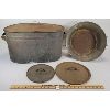 Image 1 : LOT OF 4 - BOILER & GALVANIZED BUCKET, ETC. 