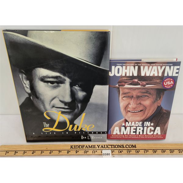LOT OF 2 - "JOHN WAYNE MADE IN AMERICA" & "THE DUKE" PUBLICATIONS
