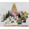 Image 1 : STAINED GLASS NATIVITY SET W/ CASE - SEE ALL PICS