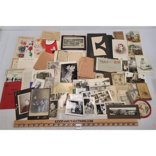 JOB LOT - CARDS, PHOTOS, & ADVERTISEMENTS, ETC. - SEE ALL PICS