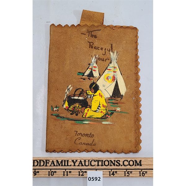 GENUINE INDIAN SUEDE LEATHER NOTEBOOK COVER