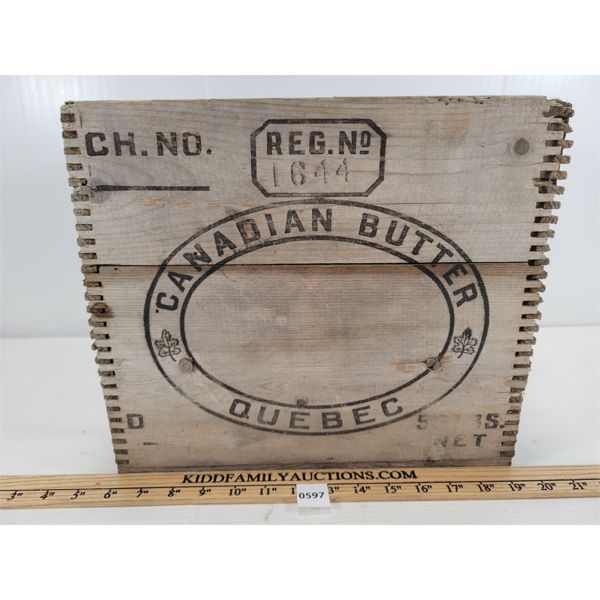 FINGER JOINTED QUEBEC BUTTER BOX 