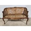 Image 1 : CANED WALNUT SETTEE - CIRCA 1800's